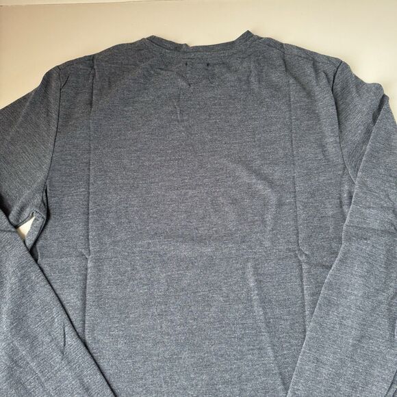 Level Ten Men's Long Sleeve Crew Neck Pullover Knit Shirt Gray Navy Small NWT - Picture 12 of 13